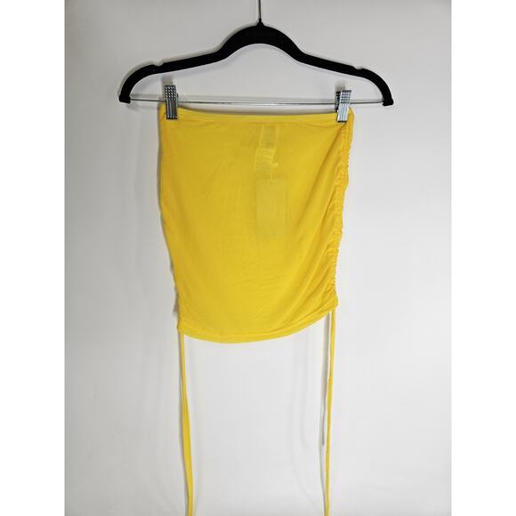 NWT Musera Transparent Yellow Mini Skirt Women Size Small - Picture 1 of 6